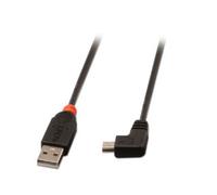 Lindy 31972 câble USB USB 2.0 2 m USB A Mini-USB B Noir