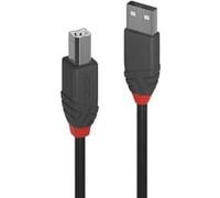 Lindy Câble USB Anthra Line USB 2.0 USB-A mâle/USB-B mâle 5 m Noir