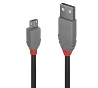 Lindy Câble USB 2.0 type A vers Micro-B, Anthra Line, 3m