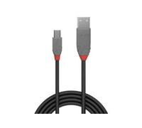 LINDY - Câble USB vers Micro USB 2.0 A/B, Anthra Line 0.5 Mètres, Câble avec Transfert de Données de 480Mbps| Compatible avec TV, Monitor, Tablet, Laptop, Camera | Câble de Charge| 10 Ans de Garantie