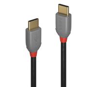 Lindy Câble USB 2.0 Type C de 0.5m, PD 60W, Anthra Line