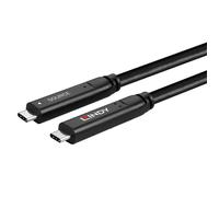 Lindy Câble USB‑C 43393 – USB 3.2 Gen1, DisplayPort 1.4, 60W PD, mâle–mâle, 8 m, noir