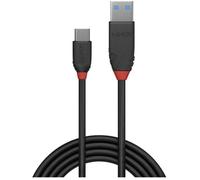 Lindy - Câble USB 3.2 Type A vers C, 10Gbit/s, Black Line, 1m