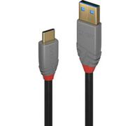Anthra Line - Câble USB - USB type A (M) pour 24 pin USB-C (M) - USB 3.2 Gen 2 - 5 A - 2 m - noir