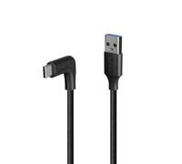 LINDY Câble USB 3.2 type A vers USB-C à angle droit 10 Gbps, 1 m