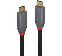 Lindy Câble USB de type C Anthra Line 24 broches USB-C vers USB-C 1 m