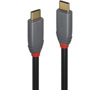 Lindy Câble USB 3.2 Gen2x2 USB-C mâle vers USB-C mâle 1,5 m noir/gris 36902