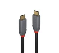 Lindy Câble USB 3.2 type C vers C, 20Gbit/s, 100W, PD, Anthra Line, 1m