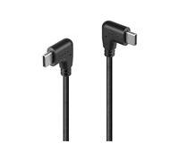 Lindy Câble USB-C vers USB-C coudé USB 2.0 1 m Noir