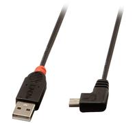 LINDY Câble USB USB 2.0 USB-A mâle, USB-Mini-B mâle 0.50 m noir 31970