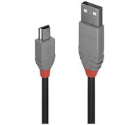 LINDY - Câble USB vers Micro USB 2.0 A/B, Anthra Line 0.5 Mètres, Câble avec Transfert de Données de 480Mbps| Compatible avec TV, Monitor, Tablet, Laptop, Camera | Câble de Charge| 10 Ans de Garantie