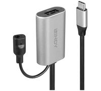 LINDY Câble USB USB 3.2 Gen1 (USB 3.0) USB-C® mâle, USB-A femelle 5.00 m noir, gris 43270