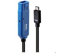 LINDY Câble USB USB 3.2 Gen1 USB-A femelle, USB-C® mâle 5.00 m noir/bleu 43380