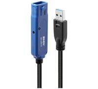 LINDY Câble USB USB 3.2 Gen1 USB-A mâle, USB-A femelle 30.00 m noir, bleu 43362