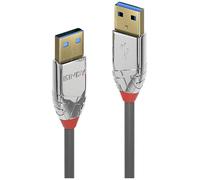 Lindy Câble USB 3.0 36625 CROMO – USB-A mâle vers USB-A mâle 50 cm gris