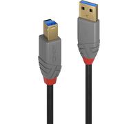 LINDY Câble USB USB 3.2 Gen1 USB-A mâle, USB-B mâle 3.00 m noir 36743