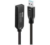 LINDY Câble USB USB 3.2 Gen1 USB-A mâle, USB-C® femelle 10.00 m noir 43376