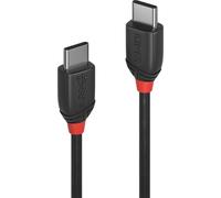 LINDY Câble USB USB 3.2 Gen2x2 USB-C® mâle, USB-C® mâle 0.50 m noir connecteur utilisable des deux cotés 36905
