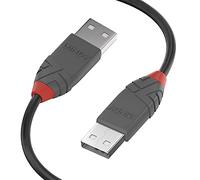Lindy - Câble USB vers Micro USB 2.0 A/A, Anthra Line 1 Mètre, Câble avec Transfert de Données de 480Mbps| Compatible avec TV, Monitor, Tablet, Laptop, Camera | 10 Ans de Garantie