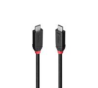 Lindy Câble USB4 Gen 3x2 Type C - Type C, 1m, 40Gbit/s, Power Delivery 240W (48V/5A), vidéo 8K 60Hz, double blindage, noir