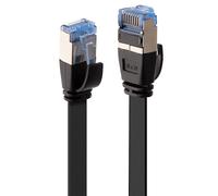 Lindy Cat. 6 Flat Network Cable U/FTP, Black, 0.3 m