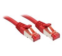 Lindy Câble réseau Cat.6 S/FTP, cuivre, 250MHz, Rouge, 0,3m