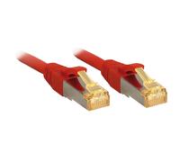LINDY Cat.7 S/FTP Network Cable, Copper, LSOH, 600MHz, Red, 0.3 m
