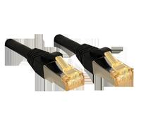 LINDY Cat.7 S/FTP PIMF LSOH 0.3m Patch Cable, Black