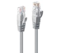 Lindy Cavo di Rete Cat6 UTP RJ-45 2m Grigio - Ethernet Gigabit LAN Patch Cable