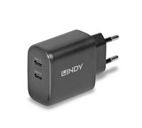 Lindy – Chargeur USB 65 W 2 ports USB-C – Technologie GaN – Design compact