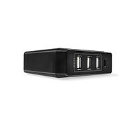 Lindy Chargeur Universel 73329 : Secteur Intérieur Noir, 4 Ports USB (1 Type-C 60W Power Delivery 3.0, 3 Type-A 12W), 100-240V, 72W