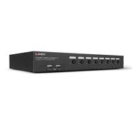 Lindy - Commutateur écran-clavier-souris/audio - 8 x DisplayPort/audio/USB - 1 utilisateur local - Montable sur rack
