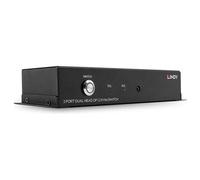 Lindy Commutateur KVM écran-clavier-souris audio/USB 2 ports 1 utilisateur local de bureau
