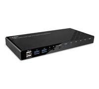 Lindy - commutateur écran-clavier-souris/audio/USB - HDMI 4K60, USB 3.0 - 4 ports