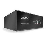 LINDY Commutateur kvm dvi-i single link dual head usb 2.0 & audio 2 ports G
