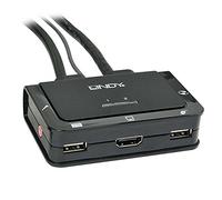 Lindy Commutateur KVM HDMI Compact USB 2.0 Audio, 2 Ports