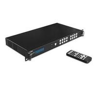 Lindy - Commutateur vidéo/audio - 4 x 4, 4K60, matrice, avec mise à l'échelle du mur vidéo - Montable sur rack Noir G