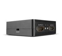 Lindy Compact 2 port HDMI 18G splitter - répartiteur vidéo/audio - 2 ports
