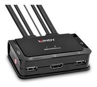 Lindy 42340 commutateur écran, clavier et souris Noir