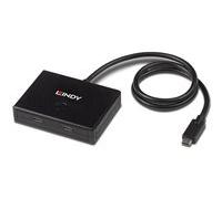 Lindy 43329 hub & concentrateur USB 3.2 Gen 1 (3.1 Gen 1) Type-C 5000 Mbit/s Noir