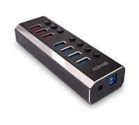 Lindy - concentrateur (hub) - avec 3 ports de charge rapide 3.0 - 7 ports