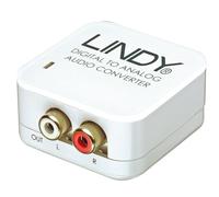 LINDY Convertisseur audio numérique vers analogique Toslink Coax RCA SPDIF 70408