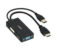 Lindy Convertisseur HDMI vers DisplayPort, DVI et VGA