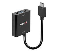 Lindy 38291 câble vidéo et adaptateur 0,1 m HDMI Type A (Standard) VGA (D-Sub) Noir