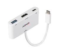 Lindy 43340 adaptateur graphique USB 3840 x 2160 pixels Blanc