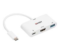 Lindy 43340 adaptateur graphique USB 3840 x 2160 pixels Blanc
