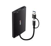 Lindy - Convertisseur USB Type A et C vers Double HDMI 4K60