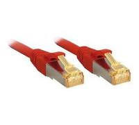Lindy Câble réseau Cat.7 S/FTP, cuivre, LSOH, 600MHz, Rouge, 1m