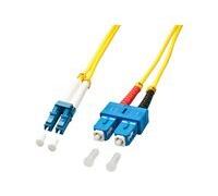 Lindy Cordon fibre optique 47471 LC mâle–SC mâle Singlemode OS2 9/125 µ 2 m jaune
