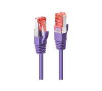 Lindy Câble réseau Cat.6 S/FTP RJ45 mâle-mâle 250 MHz Cuivre Violet 0,3 m